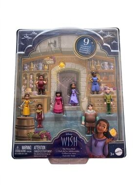 NWT Disney Wish Movie The Teens Pack 9 Mini Figures Set Asha & Friends Mattel